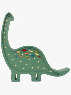 Lamper & Belysning|LittleLights Little Lights Lampe Dinosaur, Konfetti/Grøn