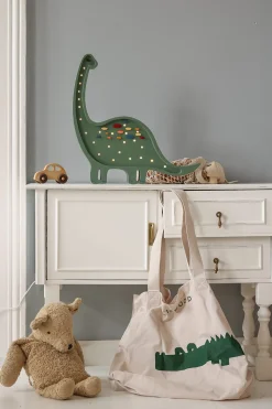 Lamper & Belysning|LittleLights Little Lights Lampe Dinosaur, Konfetti/Grøn