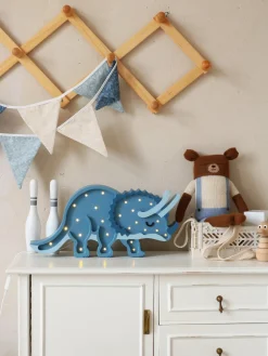 Lamper & Belysning|LittleLights Little Lights Lampe Dinosaur, Jurassic Navy Blå