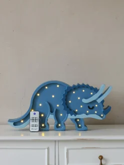 Lamper & Belysning|LittleLights Little Lights Lampe Dinosaur, Jurassic Navy Blå