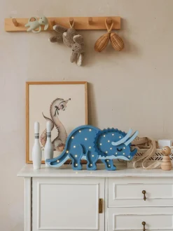 Lamper & Belysning|LittleLights Little Lights Lampe Dinosaur, Jurassic Navy Blå