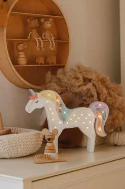 Lamper & Belysning|LittleLights Little Lights Lampe Enhjørning, Lyserød Lyserød