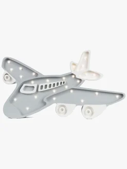 Lamper & Belysning|LittleLights Little Lights Lampe Flyvemaskine, Lysegrå