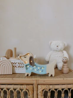 Lamper & Belysning|LittleLights Little Lights Lampe Hundehvalp, Blå
