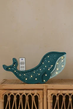 Lamper & Belysning|LittleLights Little Lights Lampe Hval, Galaxy Teal Blå