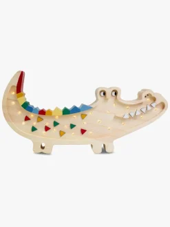 Lamper & Belysning|LittleLights Little Lights Lampe Krokodille, Caribbean Wood