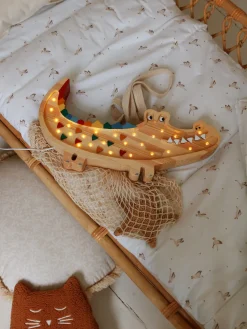 Lamper & Belysning|LittleLights Little Lights Lampe Krokodille, Caribbean Wood