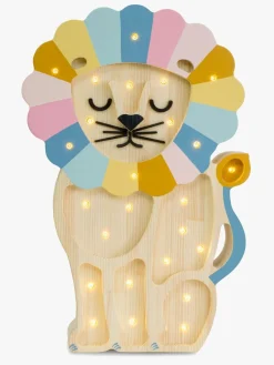 Lamper & Belysning|LittleLights Little Lights Lampe Løve, Retro Rainbow Flerfarvet