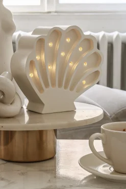 Lamper & Belysning|LittleLights Little Lights Lampe Muslingeskal, Hvid