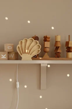 Børn LittleLights Lamper & Belysning-Little Lights Lampe Muslingeskal, Coastal Wood