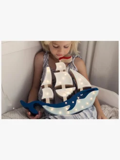 Lamper & Belysning|LittleLights Little Lights Lampe Skib, Navy Blå