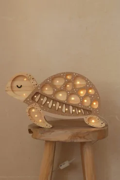 Børn LittleLights Lamper & Belysning-Little Lights Lampe Skildpadde, Sand Dune