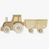 Børn LittleLights Lamper & Belysning-Little Lights Lampe Traktor, Coffee Cream