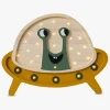 Lamper & Belysning|LittleLights Little Lights Lampe UFO, Sennepsgul/Træ
