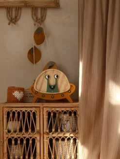 Lamper & Belysning|LittleLights Little Lights Lampe UFO, Sennepsgul/Træ