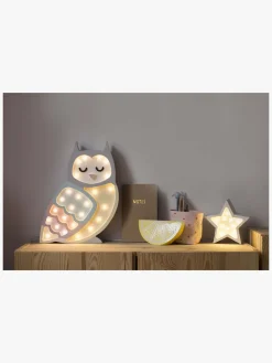 Lamper & Belysning|LittleLights Little Lights Lampe Ugle, Multi Orange