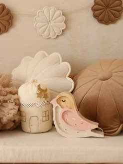Børn LittleLights Lamper & Belysning-Little Lights Mini Lampe Fugl, Strawberry Cream