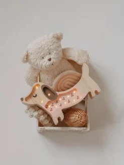 Lamper & Belysning|LittleLights Little Lights Mini Lampe Hundehvalp, Pink Lyserød