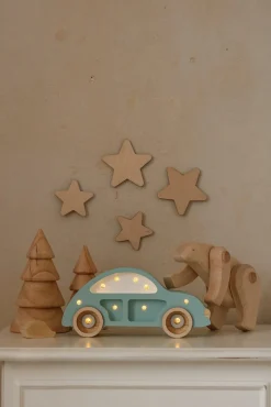 Lamper & Belysning|LittleLights Little Lights Mini Lampe Bil, Retro Blue Blå