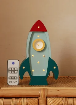 Lamper & Belysning|LittleLights Little Lights Mini Lampe Rumraket, Blå Blå