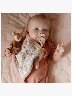 Stofbleer, Nusseklude & Babytæpper|LittleDutch Fairy Garden Deer Nusseklud Lyserød/Brun