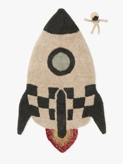 Interiør|LorenaCanals Lorena Canals Gulvtæppe Raket 85x135 Rød/Sort/Orange