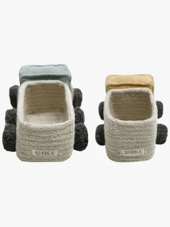 Opbevaring|LorenaCanals Lorena Canals Mini Opbevaringskurve 2-pak Lastbil Blå/Gul