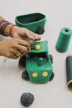 Børn LorenaCanals Opbevaring-Lorena Canals Opbevaringskurv Traktor