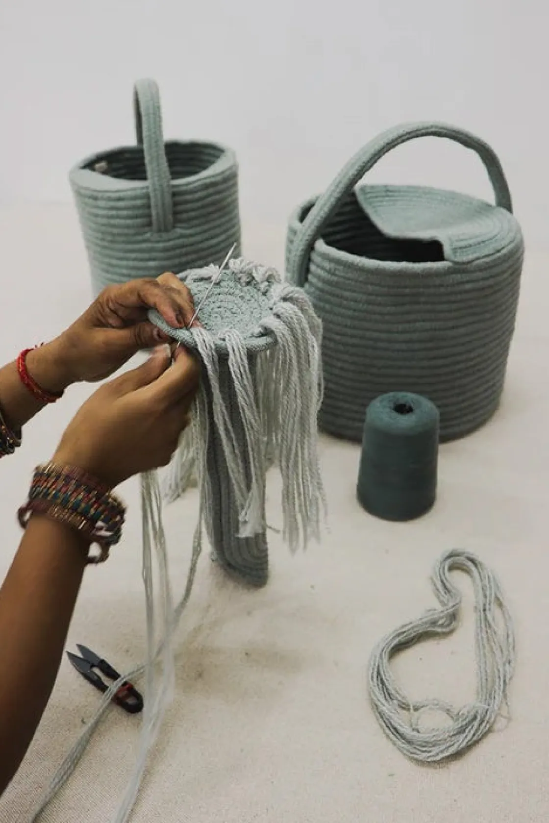 Opbevaring|LorenaCanals Lorena Canals Opbevaringskurv Vandkande Grøn