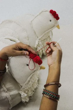 Børnemøbler|LorenaCanals Lorena Canals Puf Høne Beige