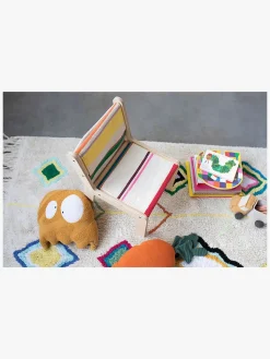 Børn LorenaCanals Børnemøbler-Lorena Canals Sillita Stol Kaarol, Natural/Multicolored