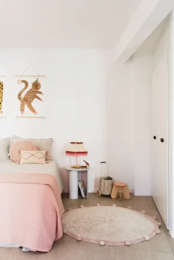 Gulvtæpper|LorenaCanals Lorena Canals  Vaskbart Gulvtæppe Bubbly Ø120, Vintage Nude