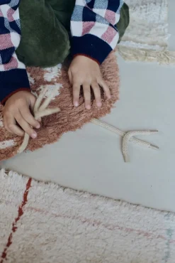 Gulvtæpper|LorenaCanals Lorena Canals  Vaskbart Gulvtæppe Høne 110x100 Brun