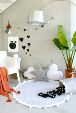 Gulvtæpper|LorenaCanals Lorena Canals  Vaskbart Gulvtæppe 120 Bubbly, Lysegrå