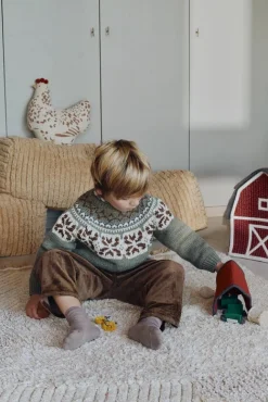 Børn LorenaCanals Interiør-Lorena Canals  Vaskbart Legetæppe Farm Fields