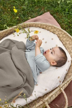 Børn Lässig Interiør-Strikket Tæppe 80x100, Frizzy Stone