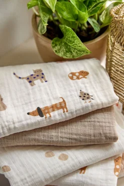 Interiør|Lässig Swaddle Stofbleer 3-pak 85x85, Royal Blue