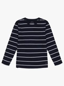 Overdele|LucaLola Luca & Lola Abel Langærmet T-Shirt 2-pak, Navy/Stripes Blå
