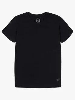 Overdele|LucaLola Luca & Lola Adelmo T-Shirt 2-pak, Black/Stripes Sort