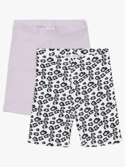 Børn LucaLola Underdele-Luca & Lola Agnese Cykelbukser 2-Pak, Purple/White