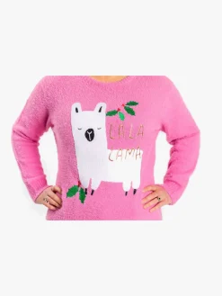 Overdele|LucaLola Luca & Lola Dame Trøje Lalalama Gift, Pink