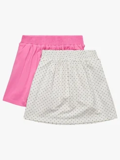 Underdele|LucaLola Luca & Lola Doro Nederdel 2-pak, Snow White/Pink Hvid/Lyserød