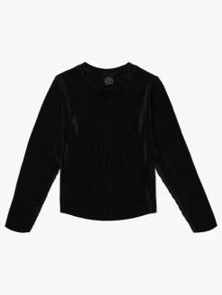 Overdele|LucaLola Luca & Lola Elettra Langærmet Top, Black Sort