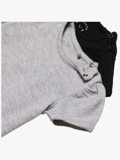 Overdele|LucaLola Luca & Lola Emily Top 2-pack, Grey Melange/Anthracite Grå/Sort