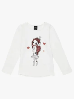 Børn LucaLola Overdele-Luca & Lola Fabianna Langærmet T-shirt, Offwhite