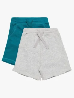 Underdele|LucaLola Luca & Lola Fabriano Shorts 2-pak, Grey Melange/Deep Lake Grå/Blå