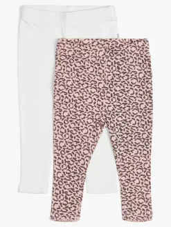 Børn LucaLola Underdele-Luca & Lola Lexi Leggings 2-pak, Pink Leo