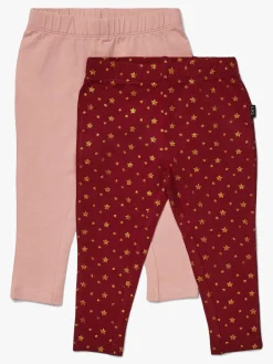 Underdele|LucaLola Luca & Lola Linda Leggings 2-pak, Wine/Pink Rød/Lyserød
