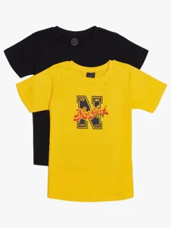 Overdele|LucaLola Luca & Lola Olivia Top 2-pak, Yellow Sort/Gul