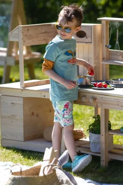 Børn LucaLola Overdele-Luca & Lola Riccione T-Shirt 2-pak, Green/White